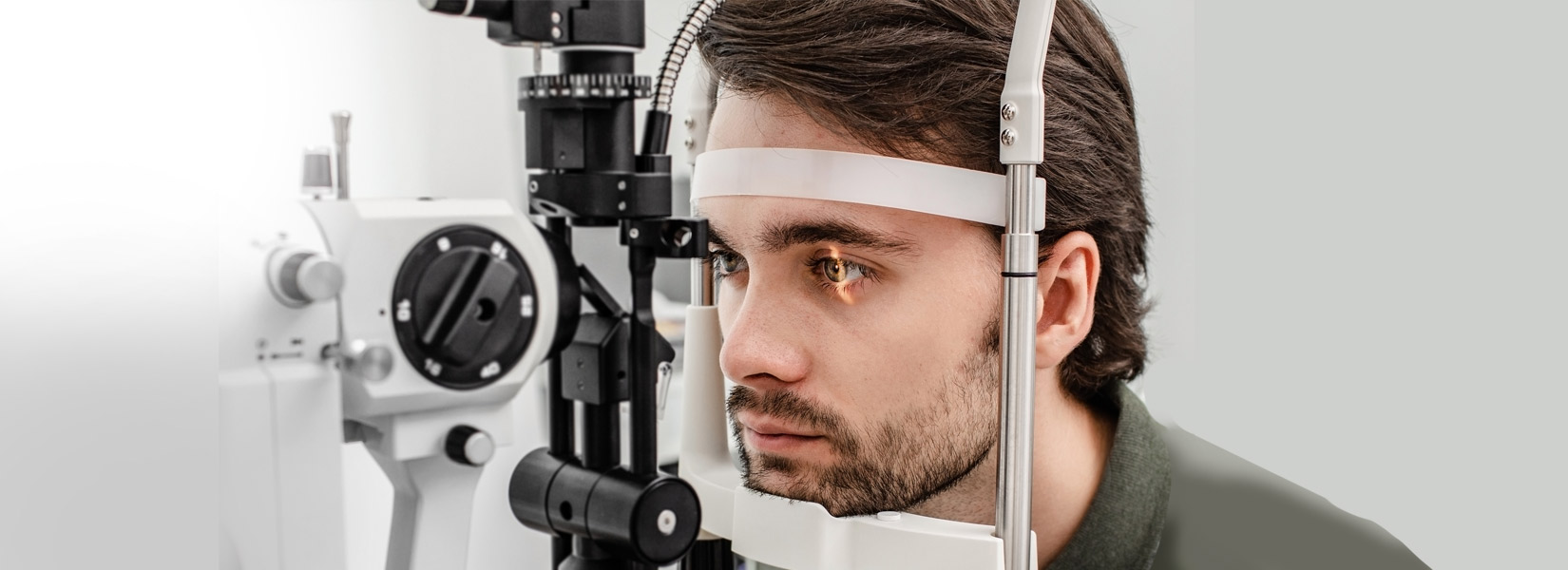 young man during eye exam in Mifflintown